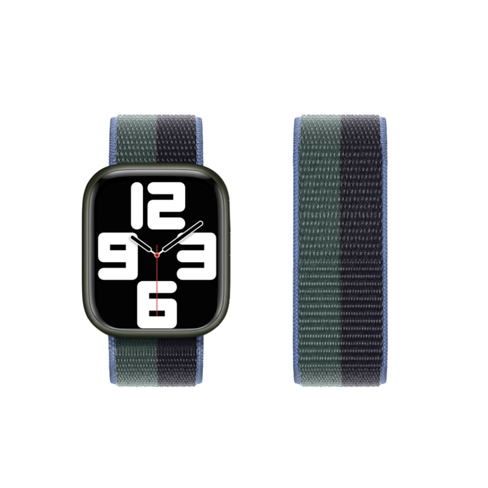 Sports Loop Apple Watch Strap - Midnight Green